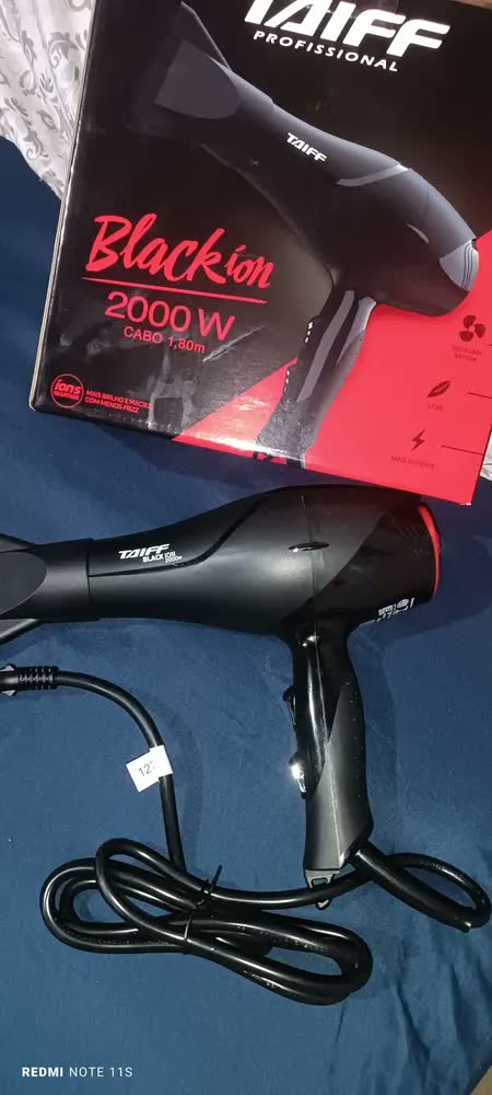 foto de Taiff Secador Cabelo New Black Ion Profissional 2000w