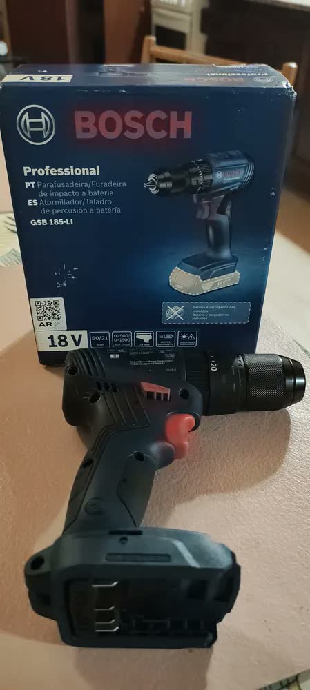 foto de Furadeira Parafusadeira Impacto 18v Gsb185-li Sem bateria S/ Fio Bosch Cor Azul