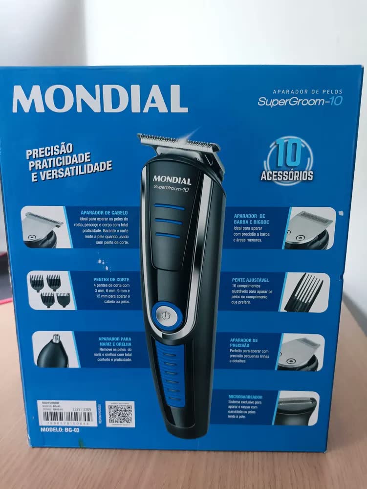 foto de Aparador de Pelos Mondial Super Groom 10 BG-03 6W Bivolt — Completo