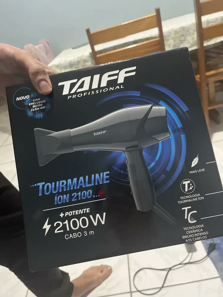 foto de Secador Taiff New Tourmaline Íon Profissional 2100w