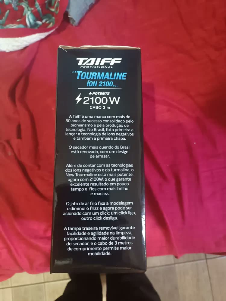 foto de Secador Taiff New Tourmaline Íon Profissional 2100w