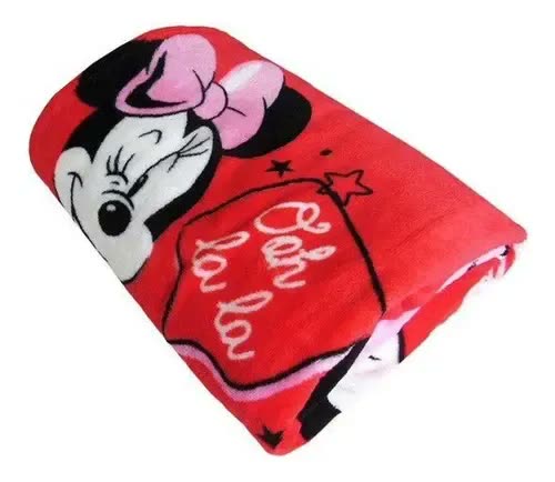 Manta Solteiro Jolitex Minnie Disney Microfibra Infantil