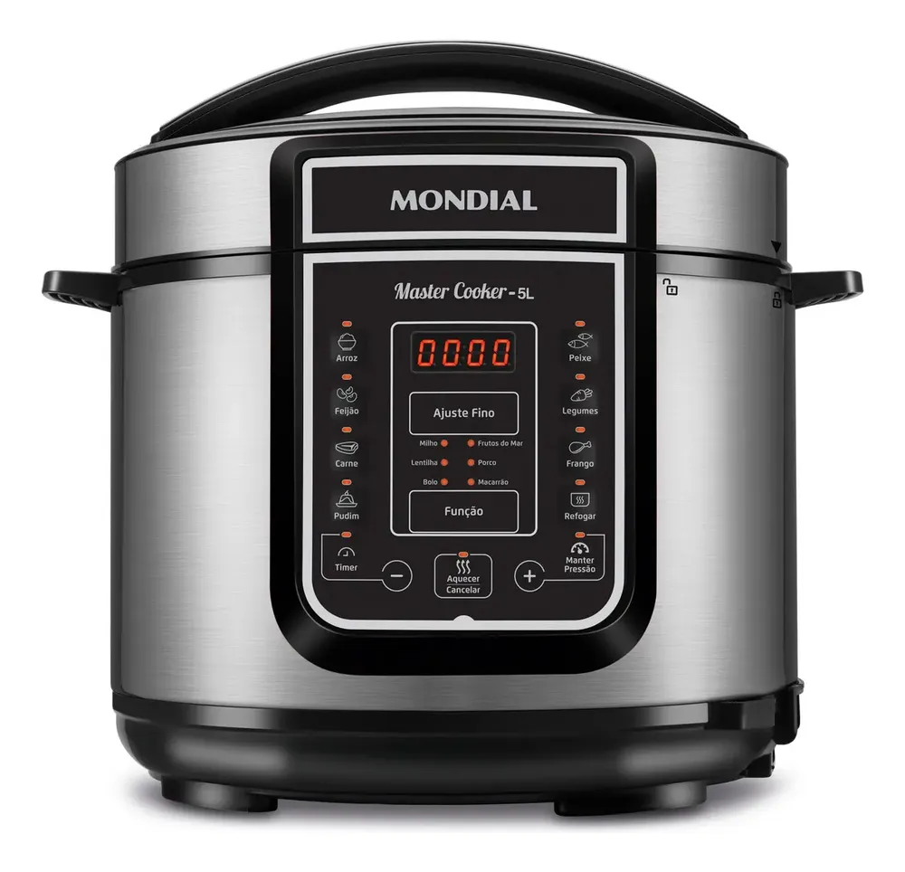foto de Panela de Pressão Elétrica Digital 5L Mondial 900W - PE-38
