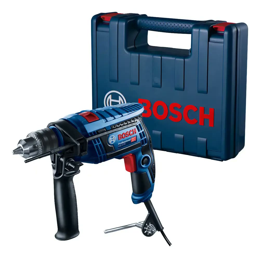 Furadeira De Impacto Bosch Gsb 13 Re 750w Em Maleta Cor Azul Frequência 650w