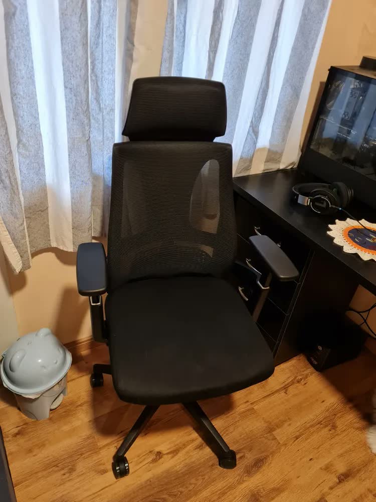 foto de Cadeira De Escritório Presidente NR17 HomeNow Ergonômica Premium Toledo Cor Preto