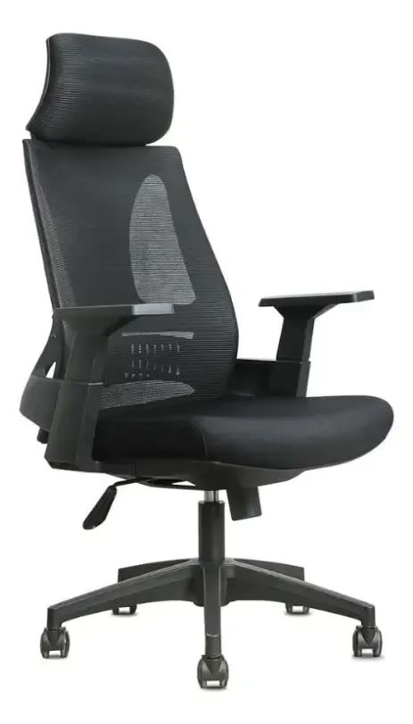 Cadeira De Escritório Presidente NR17 HomeNow Ergonômica Premium Toledo Cor Preto