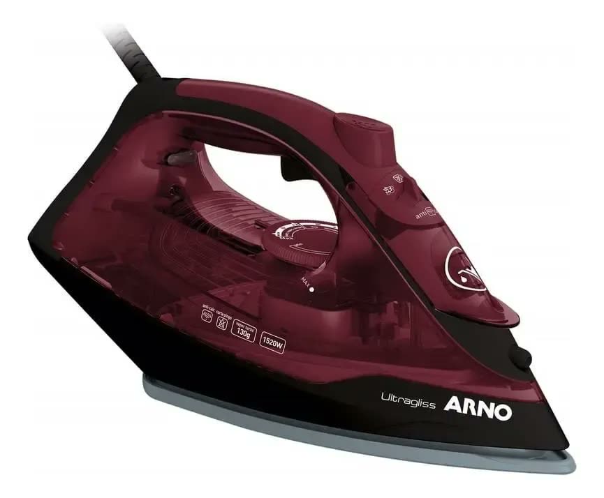 Ferro a Vapor Arno Ultragliss com Base Durilium Airglide FMV