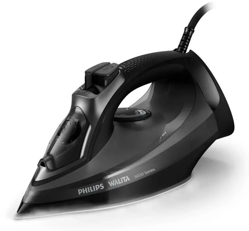 Ferro de Passar Roupas A Vapor Philips Walita Dst5040 Série 5000 1470W Preto