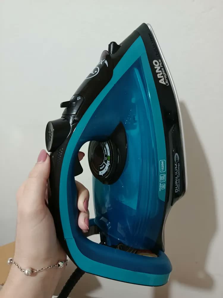 foto de Ferro a Vapor Arno Ultragliss Plus com Base Durilium Airglide FMY