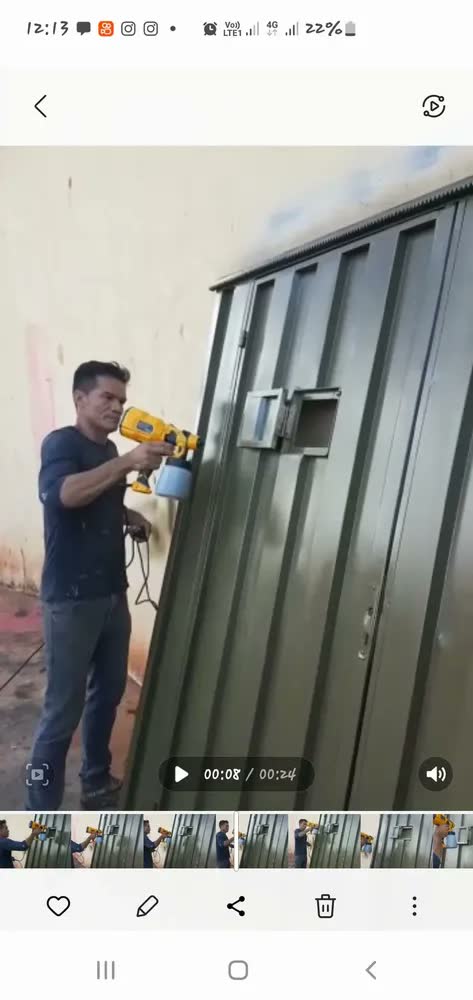 foto de Pistola de Pintura Pulverizadora HVLP Elétrica 550W 800ml 3 Bicos e Acessórios - Deko