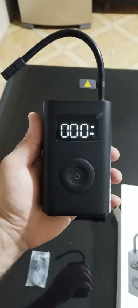 foto de Bomba Ar Portátil Xiaomi Elétrico Mini Compressor Mi Bike Cor Preto Mijia 2 mjcqb06qw