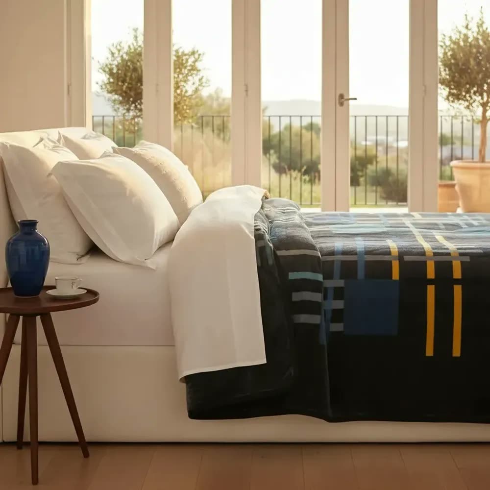 Jolitex cobertor casal kyor plus helsinki antilérgico azul 2 m x 1.8 m