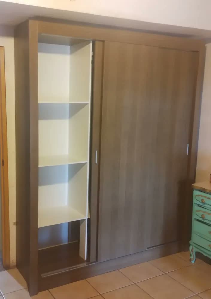 foto de Guarda Roupa Casal Mônaco Madesa 3 Portas De Correr Pr Cor Preto Rustic 1093D8