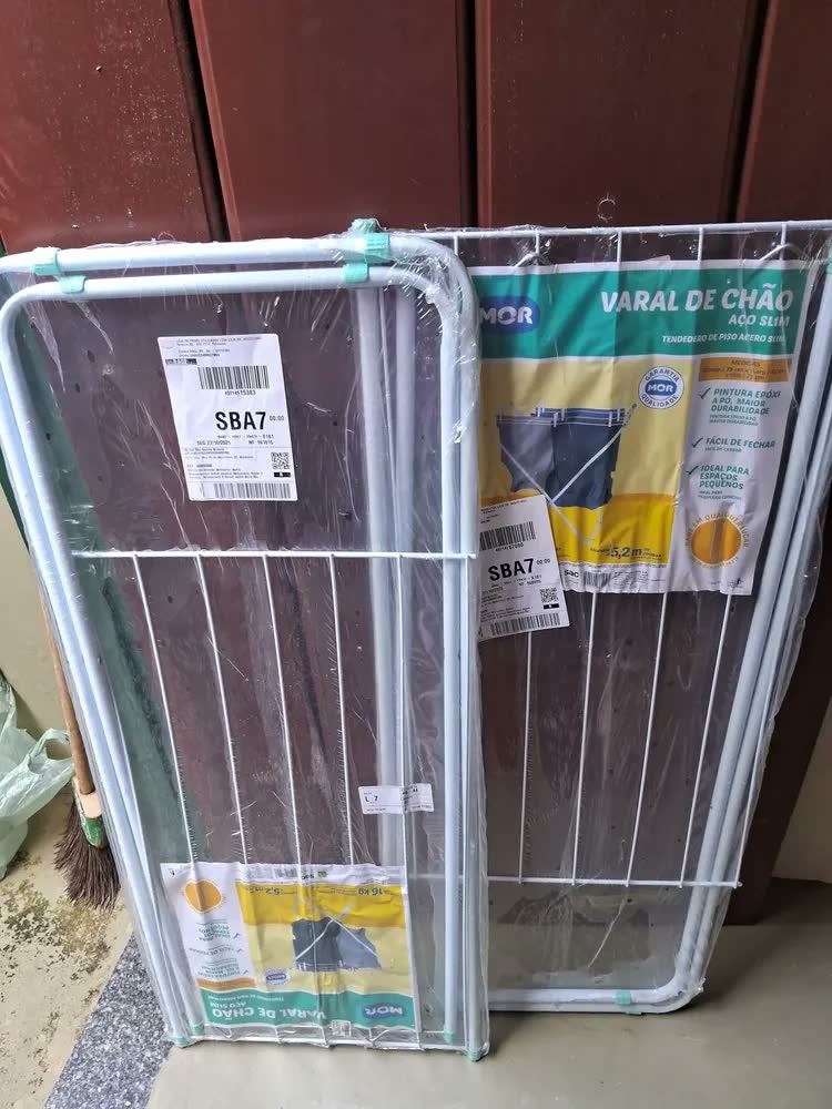 foto de Varal De Chão Slim 6104 Sem Aba Mor