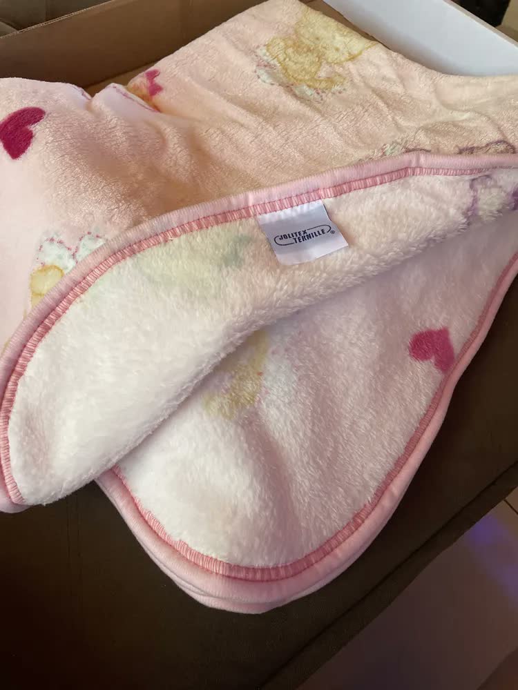 foto de Cobertor Para Bebê Infantil Antialérgico Pelo Alto Jolitex Cor Azul
