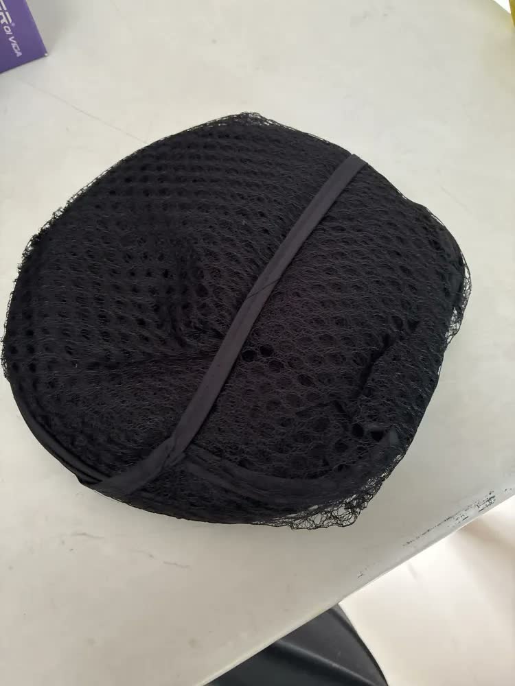 foto de Cesto de Roupa Suja Dobrável Preto 38x38x66cm de Náilon Nacional