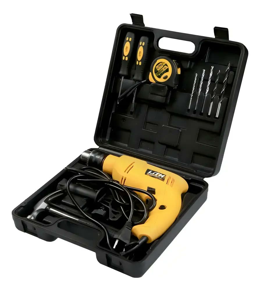 Furadeira De Impacto 1/2 Pol 720w Com Maleta Acessórios