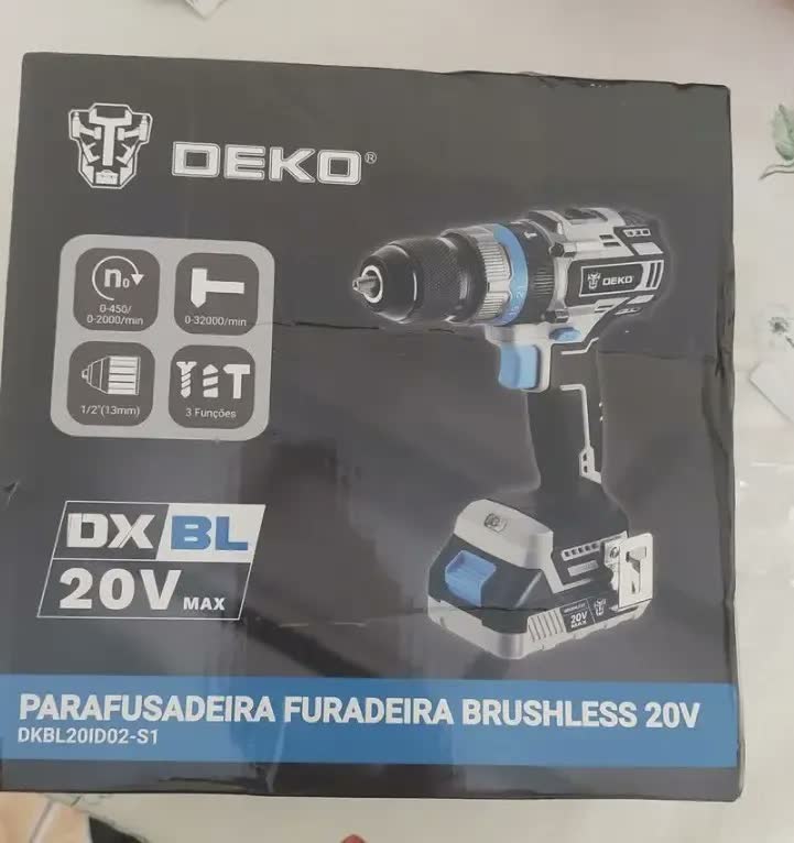 foto de Parafusadeira de Impacto Deko com Bateria 1,5Ah Li-ion Azul