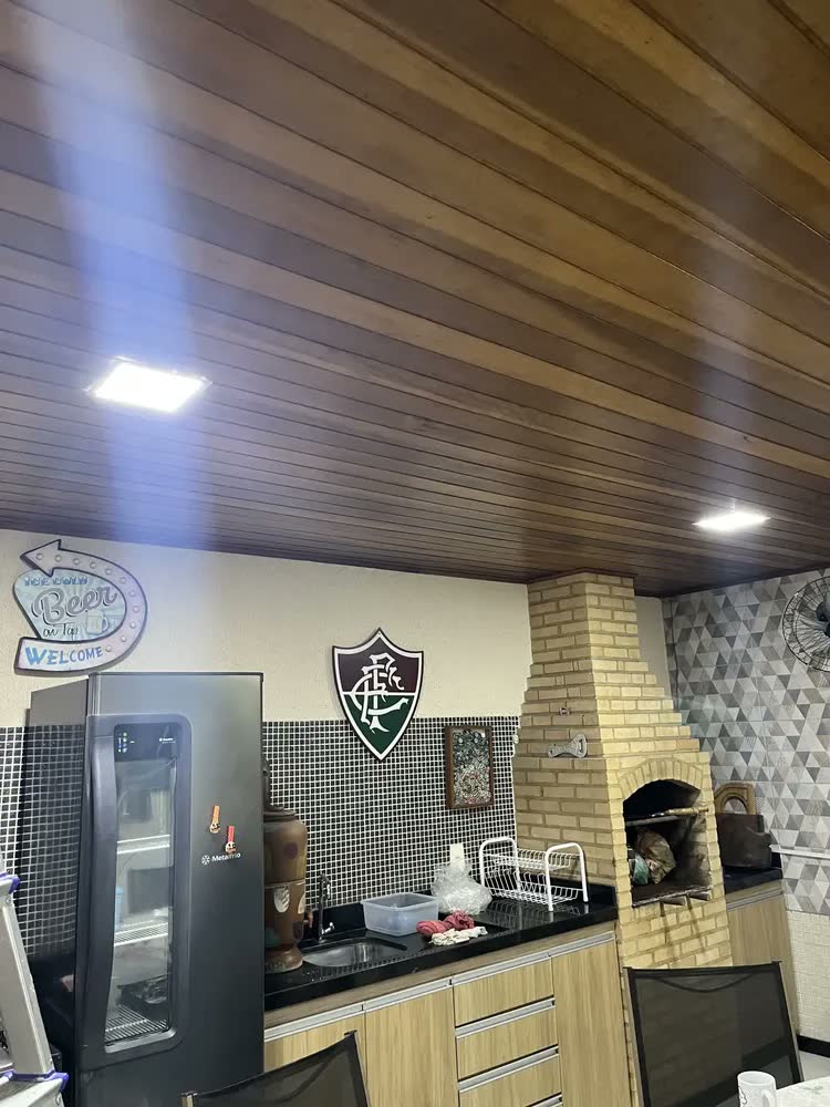 foto de Kit 2 Painel Plafon Led 18w Quadrado Embutir Branco Frio Estrutura Branco-frio
