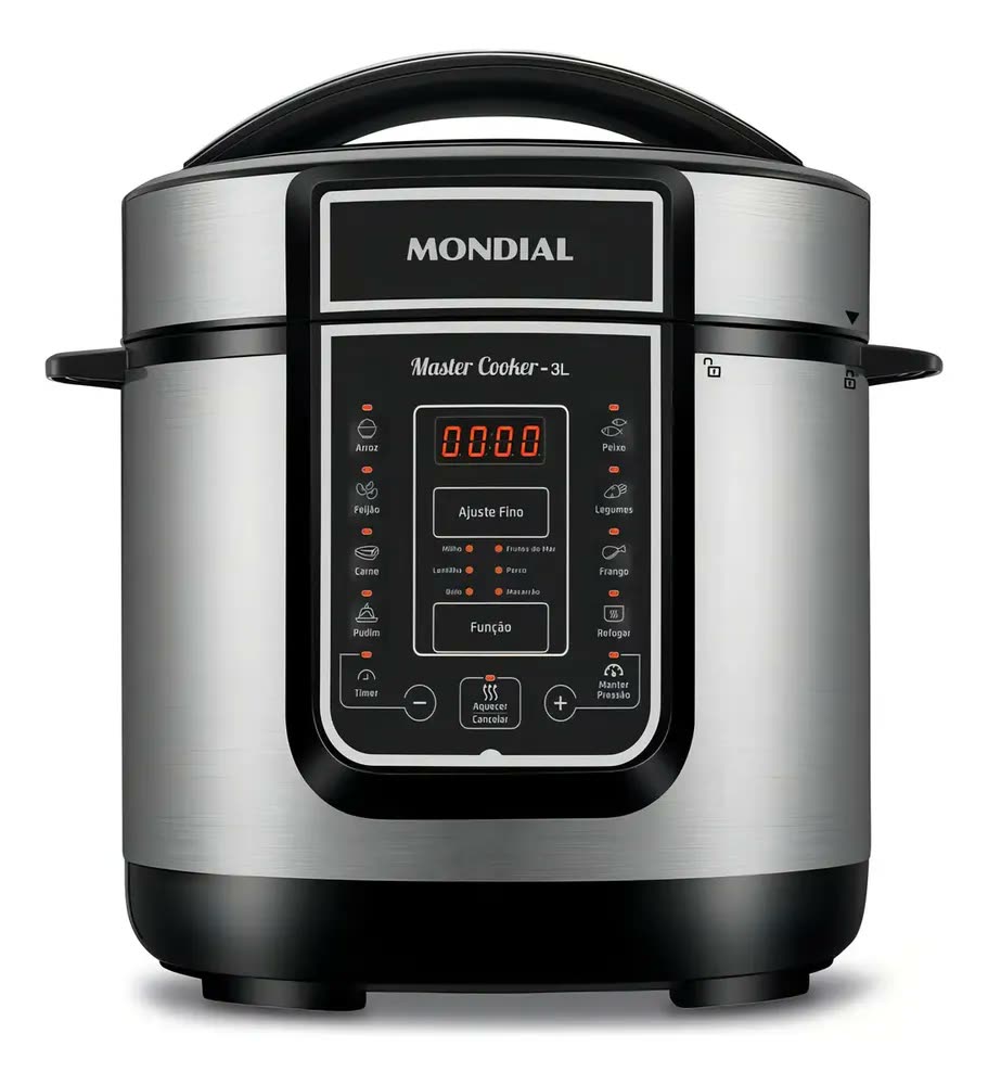 Panela De Pressão Elétrica Digital 3L Mondial 700W - PE-40