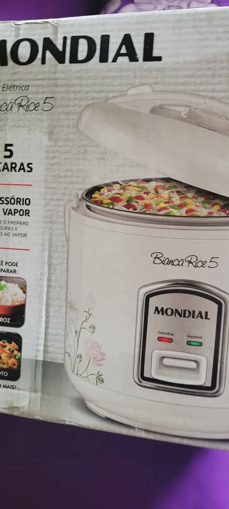 foto de Panela Elétrica De Arroz Mondial Branca Npe-05 5 Xícara Cor Branco Frequência 60