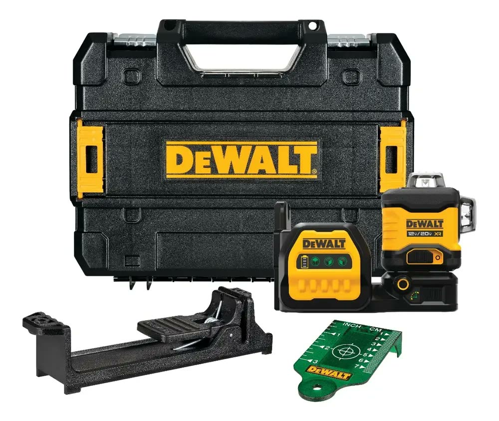 Nível a Laser Verde 70 Metros 20V Dewalt Modelo DCLE34030GB 360º 3 Linhas