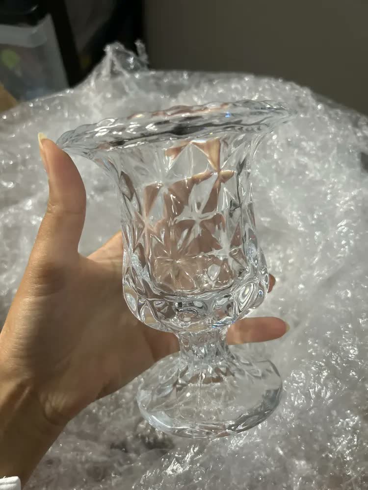 foto de Vaso Diamond em vidro transparente Lyor