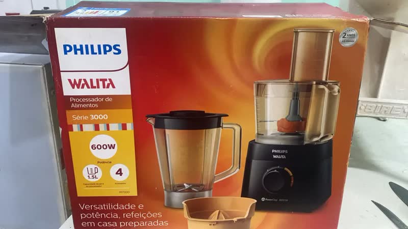 foto de Multiprocessador Powerchop Ri7300/93 Philips Walita Cor Preto