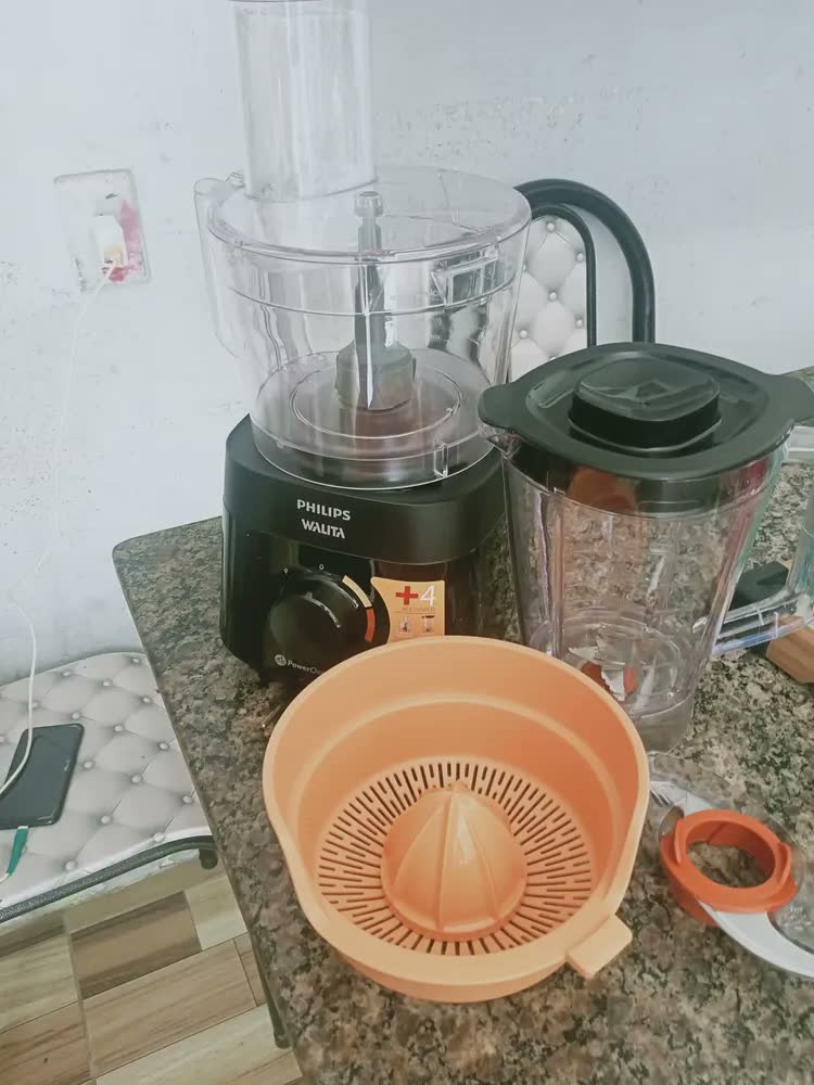 foto de Multiprocessador Powerchop Ri7300/93 Philips Walita Cor Preto