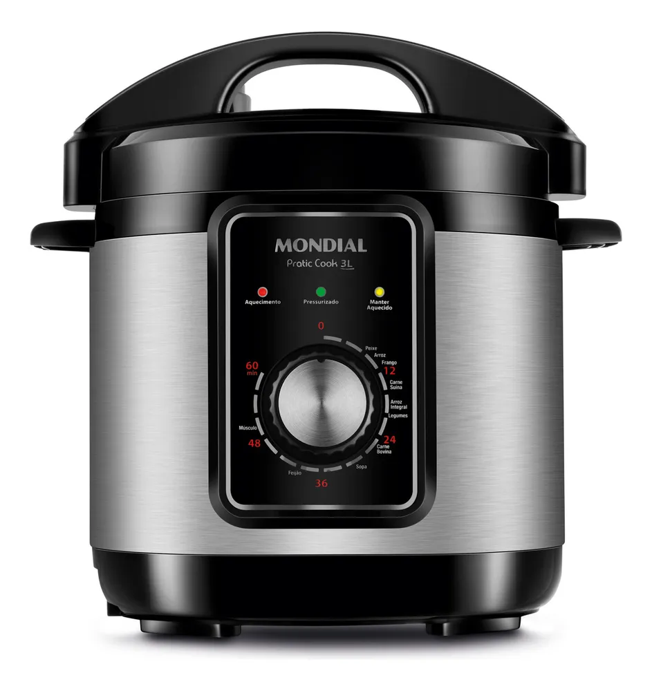foto de Panela de Pressão Elétrica 3L Mondial 700W - PE-47-3L-I