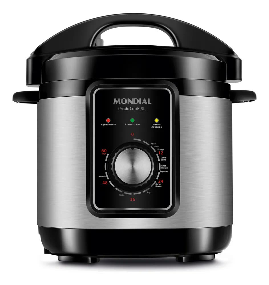 Panela de Pressão Elétrica 3L Mondial 700W - PE-47-3L-I