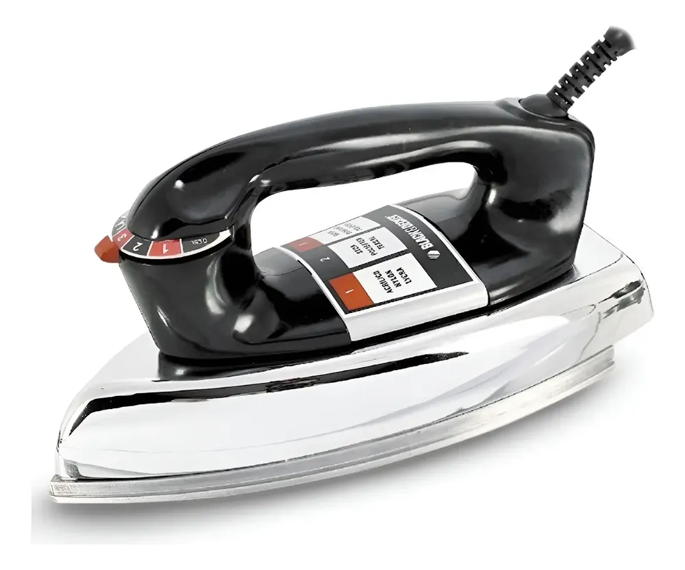 Ferro de Passar Roupa à Seco Black+Decker VFA1110XM6 Base de Alumínio