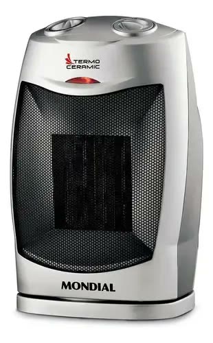 Aquecedor Termo Ceramic A-05 1500w Preto E Prata Mondial