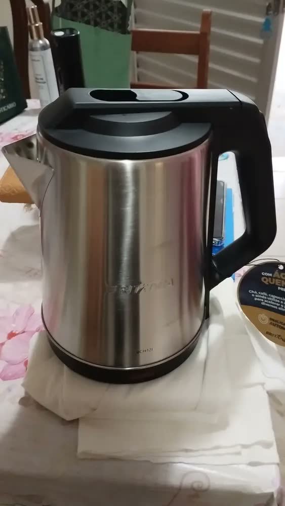 foto de Chaleira Elétrica Britânia Bch12rs Inox Rosa 1,9l