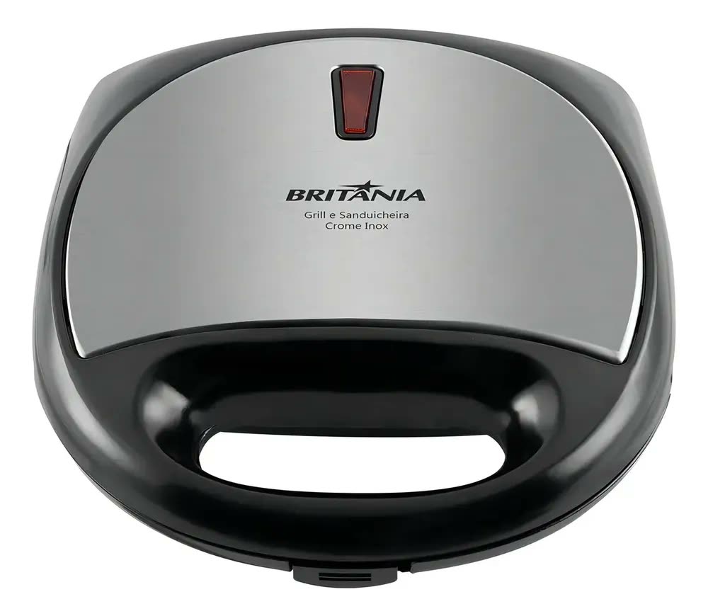 Sanduicheira E Grill Crome Inox Britânia