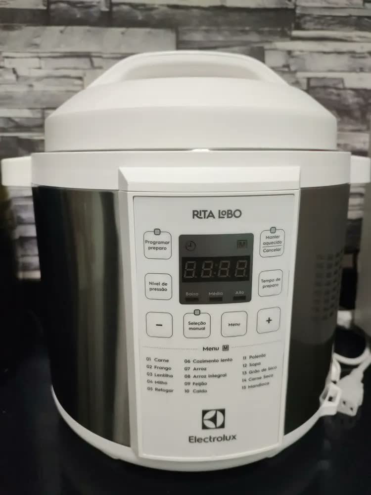 foto de Panela Pressão Elétrica Electrolux 6l Branca (pcc21) - Cor Branco Frequência 60 Mhz