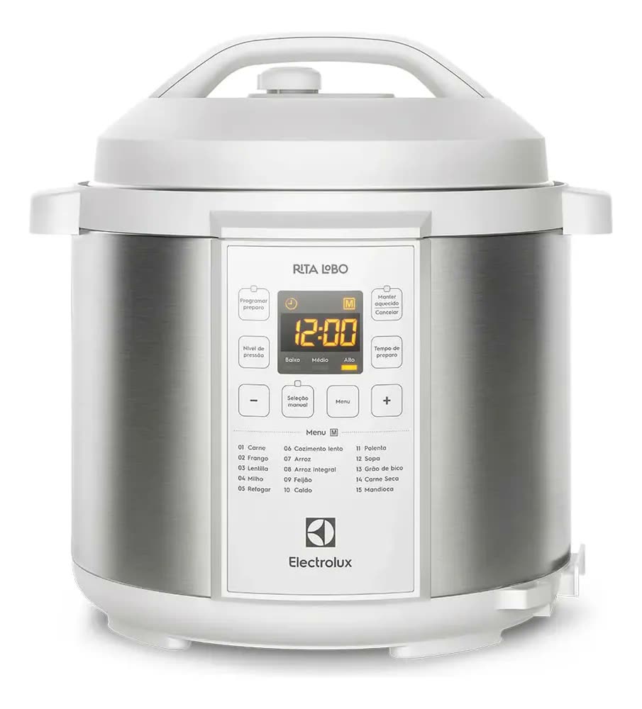 Panela Pressão Elétrica Electrolux 6l Branca (pcc21) - Cor Branco Frequência 60 Mhz