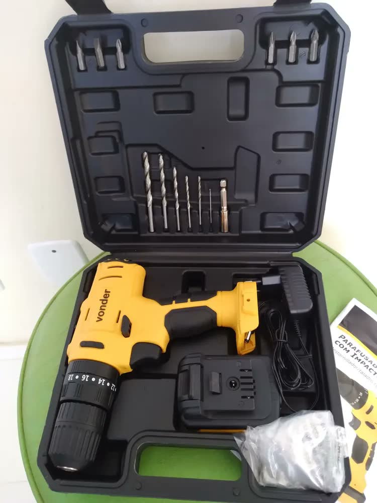 foto de Parafusadeira/furadeira C/ Impacto Vonder Pfv120i