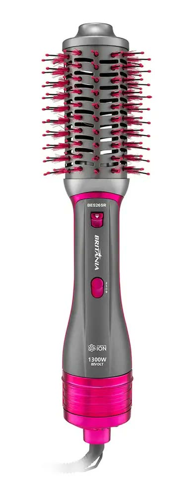 foto de Escova Secadora Britânia 4 em 1 Cerâmica 1300W BES26SR Bivolt