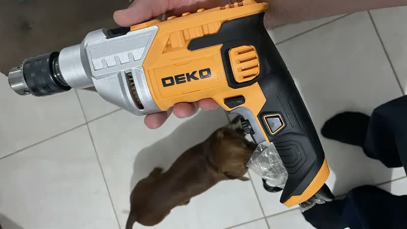 foto de Furadeira de Impacto Deko 800W Mandril 1/2
