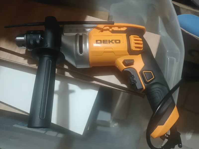 foto de Furadeira de Impacto Deko 800W Mandril 1/2
