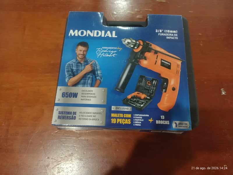 foto de Furadeira De Impacto Com Maleta 650w Mondial Fi-rh-01m