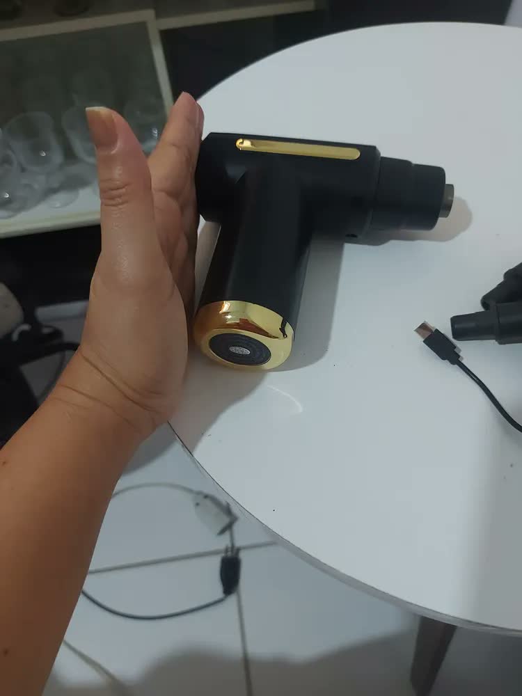 foto de Massageador Tomate Pistola de Massagem Miofascial 4 Pontas 6 Velocidades