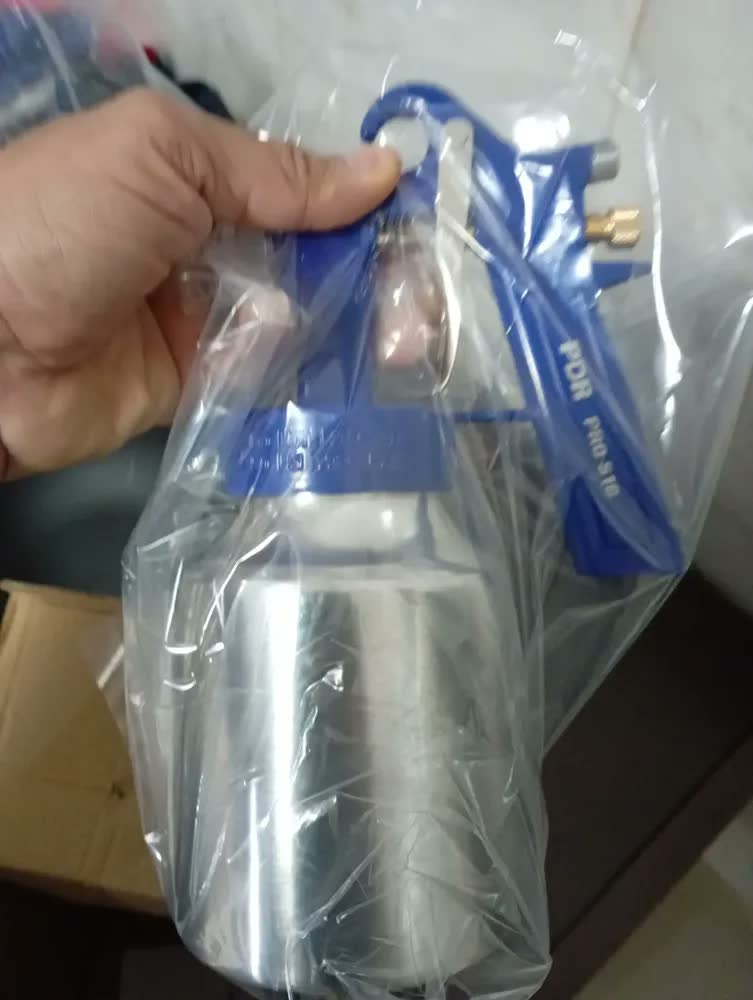 foto de Pistola De Pintura Ar Direto Pro-516 Pdr Bico 1,2mm 1litro Cor Azul