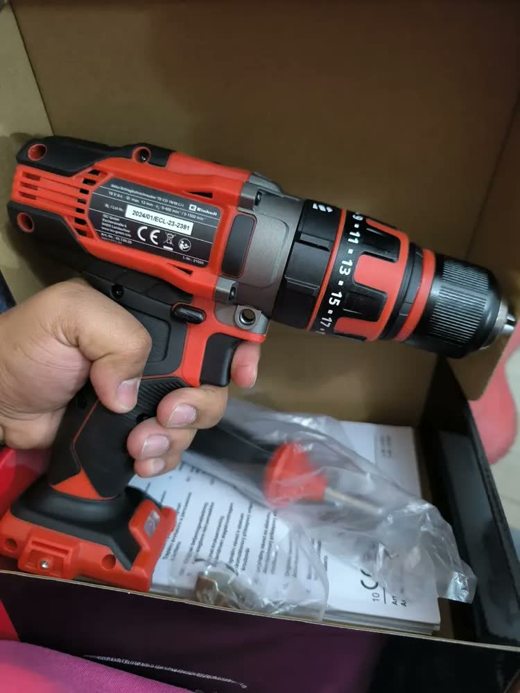 foto de Parafusadeira Furadeira Impacto Te-cd 18/48 Li Einhell Solo (não Acompanha Bateria)