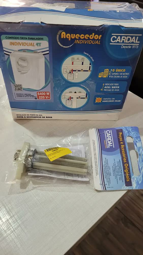 foto de Resistência Aquecedor Cardal Individual 4T Flex 6400W 220V Branco