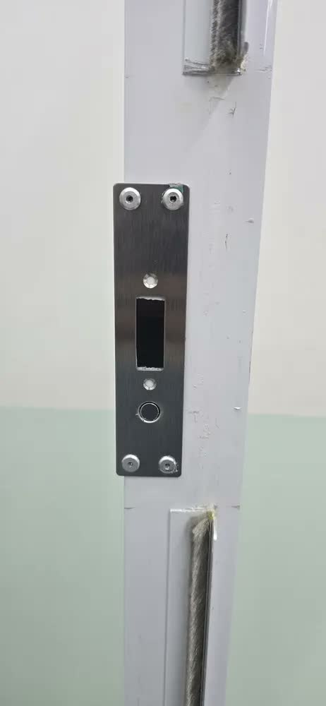 foto de Fechadura Digital Primebras Athenas Vidro Bluetooth Biométrica Senha Cartão RFID Eletrônica App Porta De Vidro