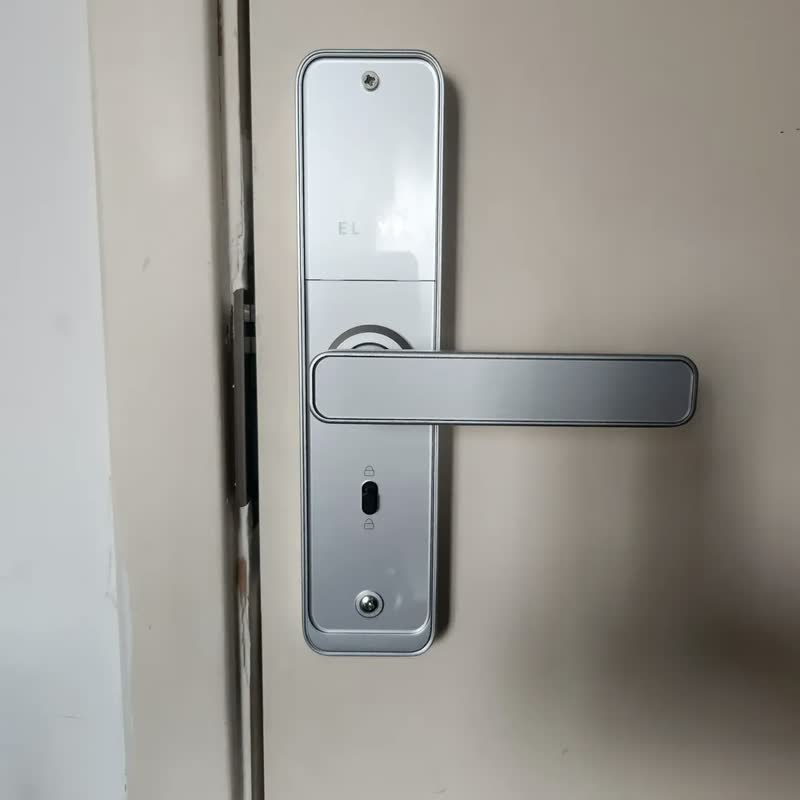 foto de Fechadura Digital Elsys ESF-4000B Wi-Fi com Biometria, Senha e App na Cor Prata