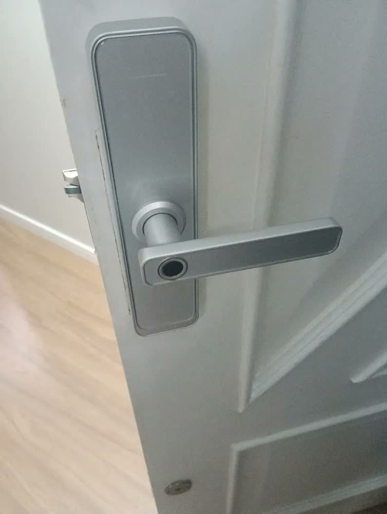 foto de Fechadura Digital Elsys ESF-4000B Wi-Fi com Biometria, Senha e App na Cor Prata