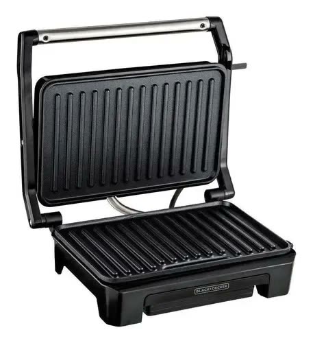 Grill Elétrico Prensa Cuisine Expert G1200 Black Decker Cor Preto